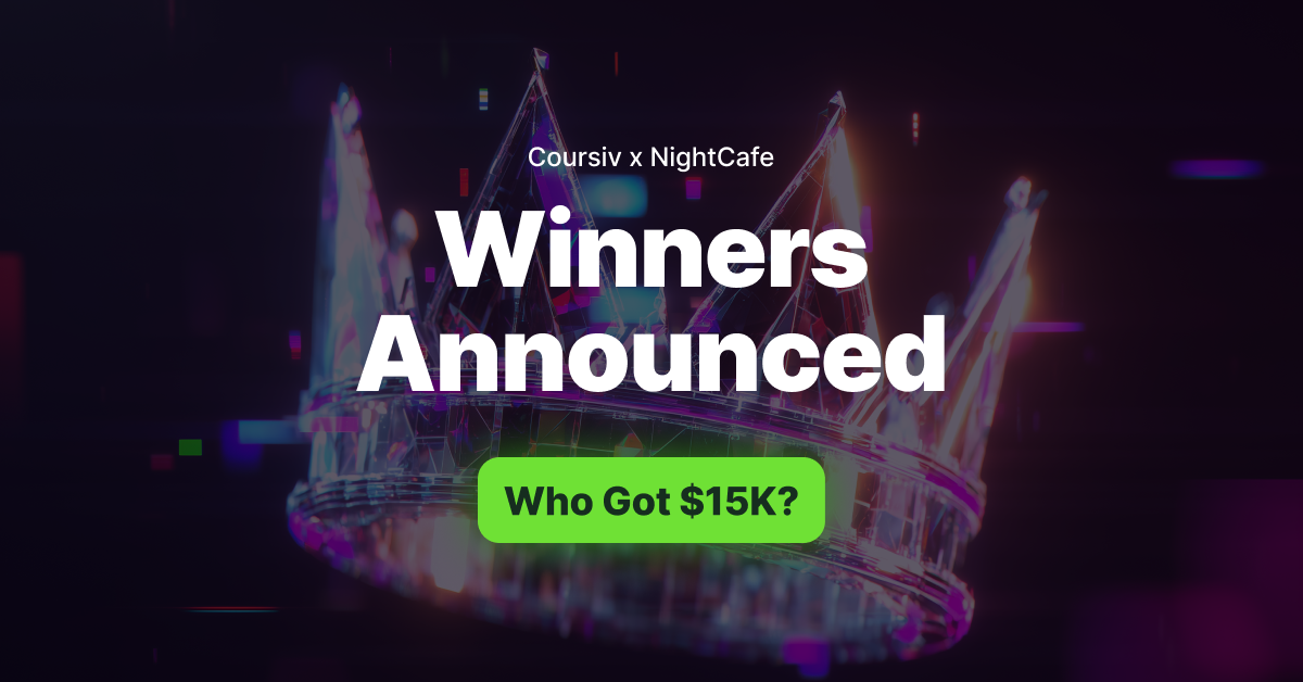 Coursiv and NightCafe Announce Winners of $15,000 Global BeyondAI Art Challenge
